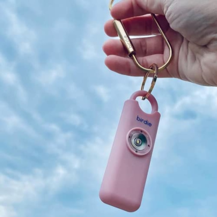 She's Birdie-The Original Personal Safety Alarm for Women by Women-130dB Siren, Strobe Light and Key Chain in 7 Pop Colors (Blossom)