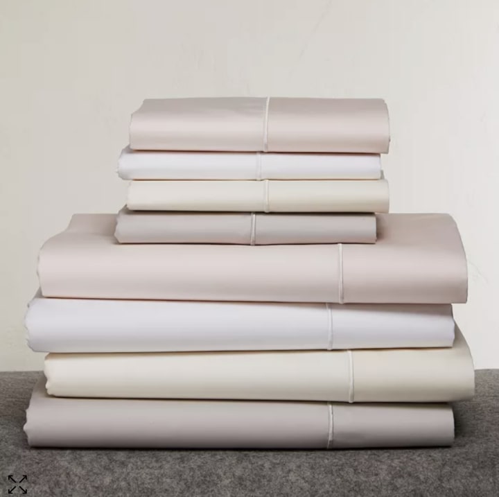 Supima Cotton & Silk Flat Sheet (Queen)