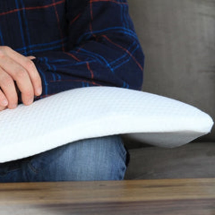 Elite Rest Ultra Slim Sleeper - Firm Memory Foam Pillow, Premium Cotton Cover, Great for Back and Stomach Sleepers, Hypoallergenic - Ultra Thin Low Profile 2.5 Inches