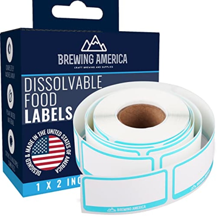 Brewing America Dissolvable Food Container Labels