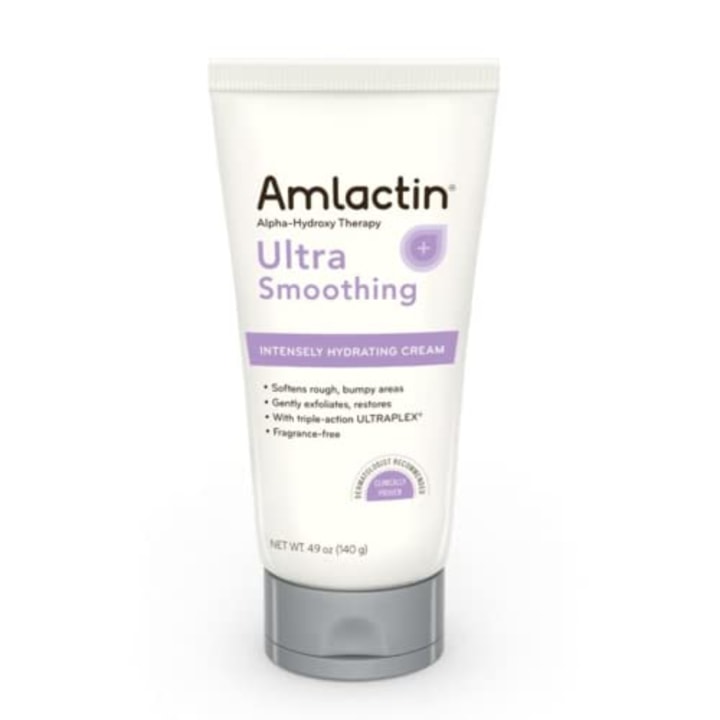 AmLactin Ultra Smoothing Intensely Hydrating Cream, Moisturizing Cream and Hand Moisturizer for Dry Skin - 4.9 Oz Tube (packaging may vary), (781715441)