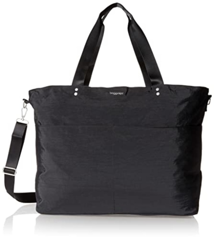 Baggallini womens Extra-large Extra Large Carryall Tote, Black, Black US