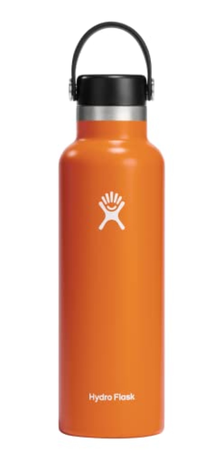 Hydro Flask 21 oz Standard Mouth with Flex Cap Stainless Steel Reusable Water Bottle Mesa - Vacuum Insulated, Dishwasher Safe, BPA-Free, Non-Toxic