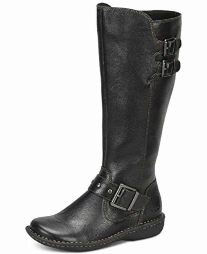 B.O.C. Womens Oliver Leather Closed Toe Knee High Fashion Boots, Black, Size 10.0