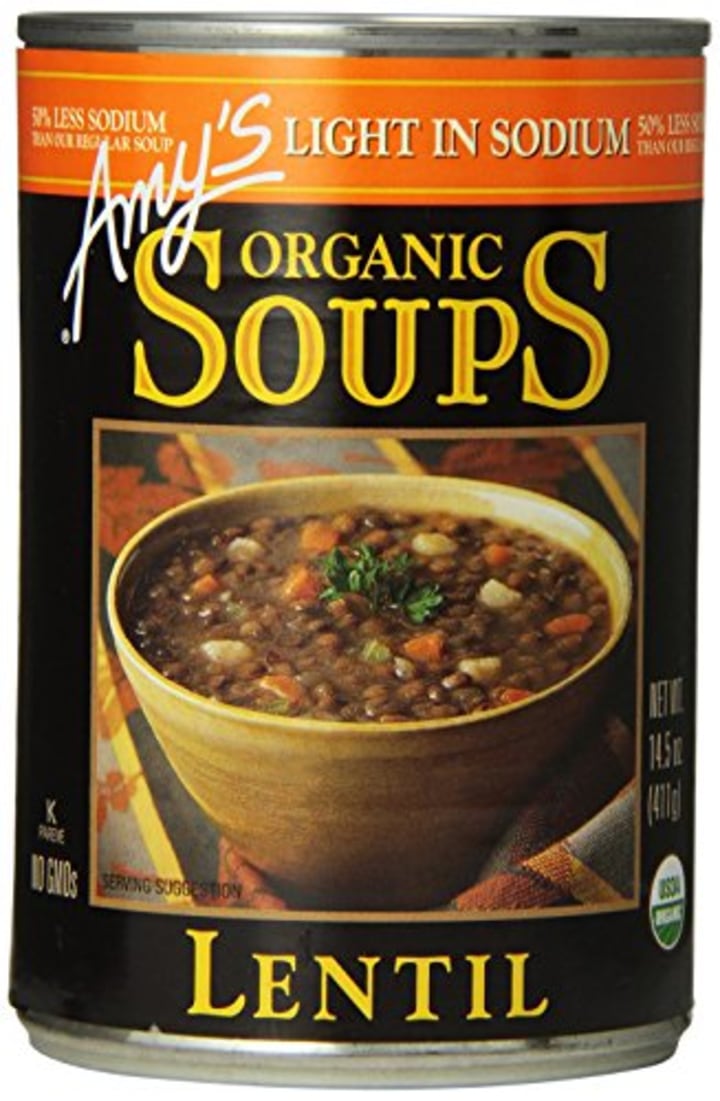 Amy&#039;s Organic Soups, Light in Sodium Lentil, 14.5 Ounce (Pack of 12)