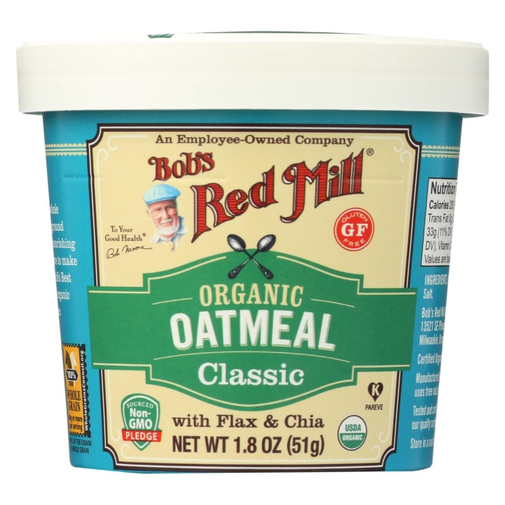 Bob&#039;s Red Mill Organic Gluten Free Oatmeal Cup, Classic, 12 Count