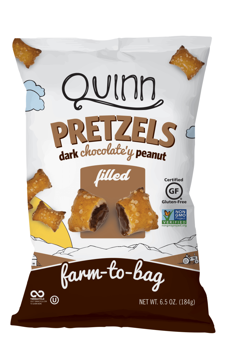 Quinn Snacks Non-GMO and Gluten Free Pretzels, Classic Sea Salt, 7 Ounce (8 Count)