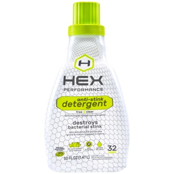 HEX Performance Anti-Stink Free+Clear Detergent - 50oz