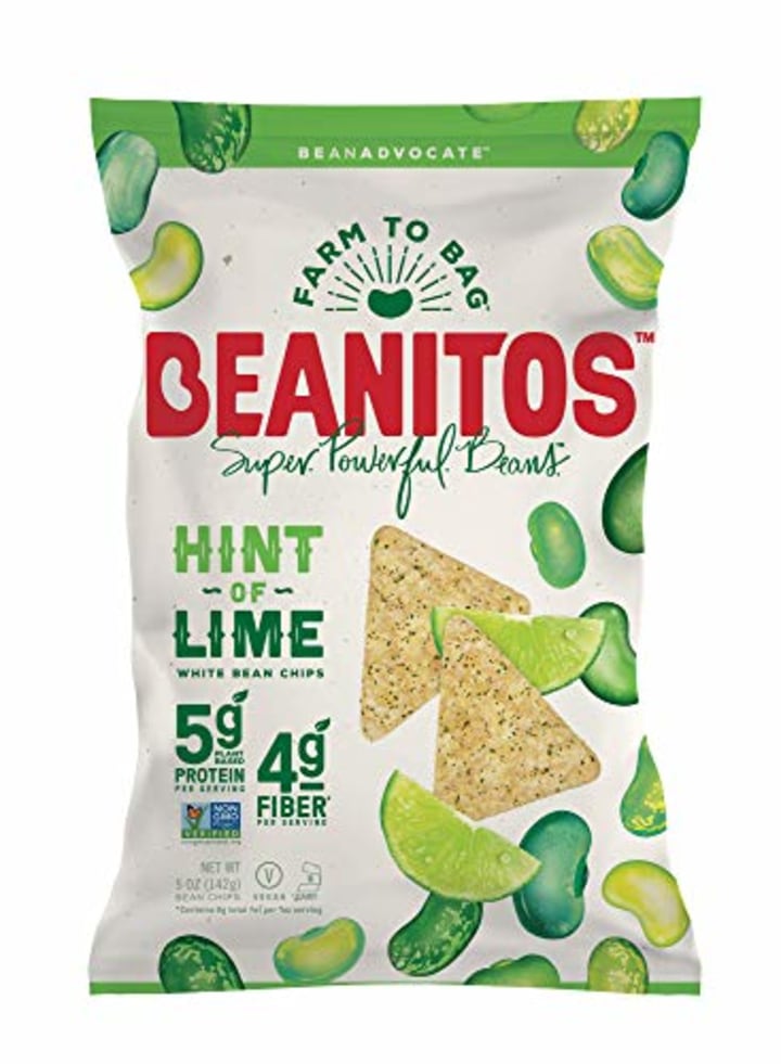 Beanitos Hint of Lime Bean Chips with Sea Salt, Pack of 6
