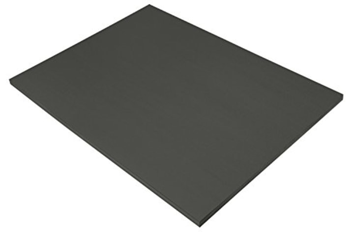 SunWorks Construction Paper, 58 lbs, 18 x 24, Black, 50 Sheets/Pack (6317)