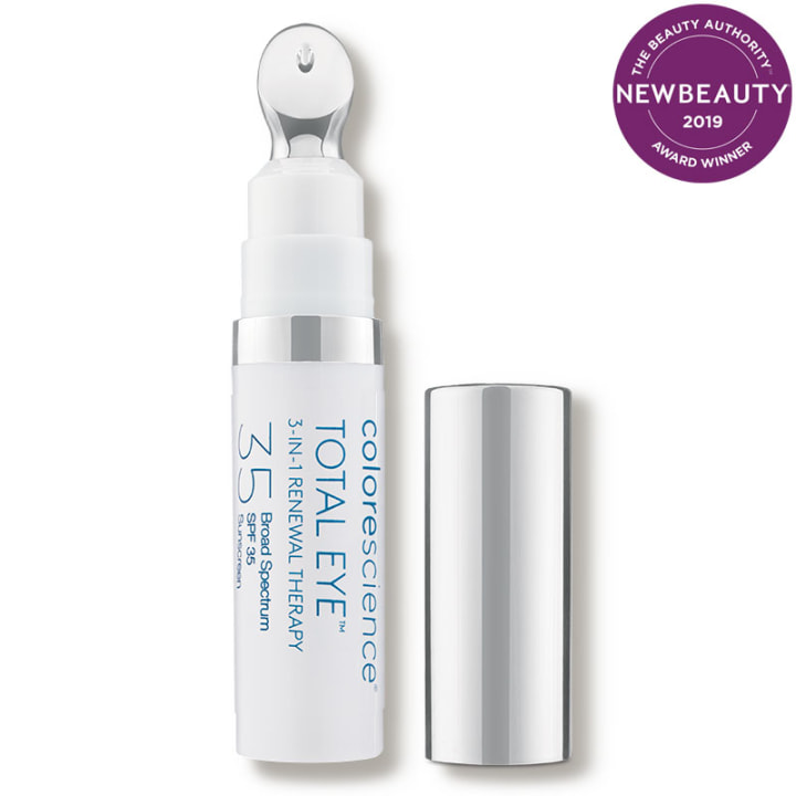 Colorescience Total Eye 3-in-1 Anti-Aging Renewal Therapy for Wrinkles &amp; Dark Circles, SPF 35