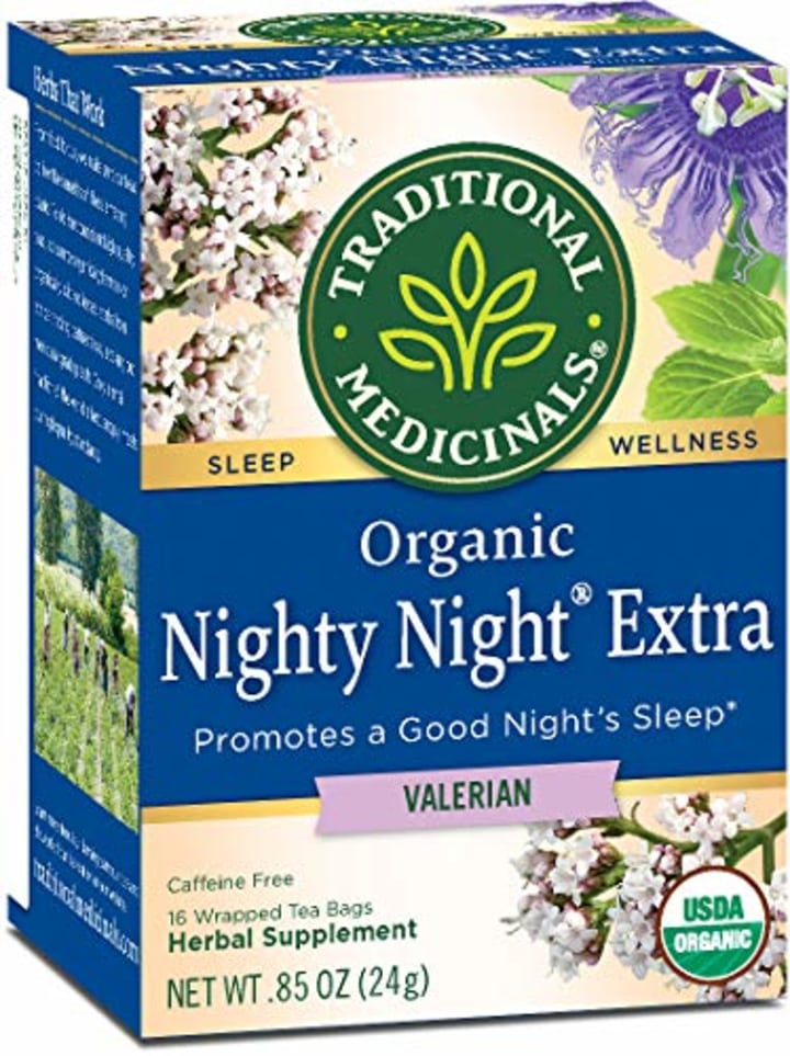 Traditional Medicinals Organic Nighty Night Valerian Relaxation Tea, 16 Tea Bags (Packaging may Vary)