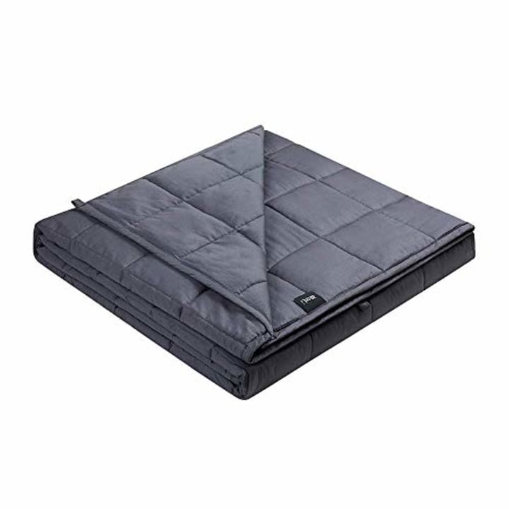 ZonLi Adults Weighted Blanket 20 lbs(60&#039;&#039;x80&#039;&#039;, Grey, Queen Size), Cooling Weighted Blanket for Adult, 100% Cotton Material with Glass Beads