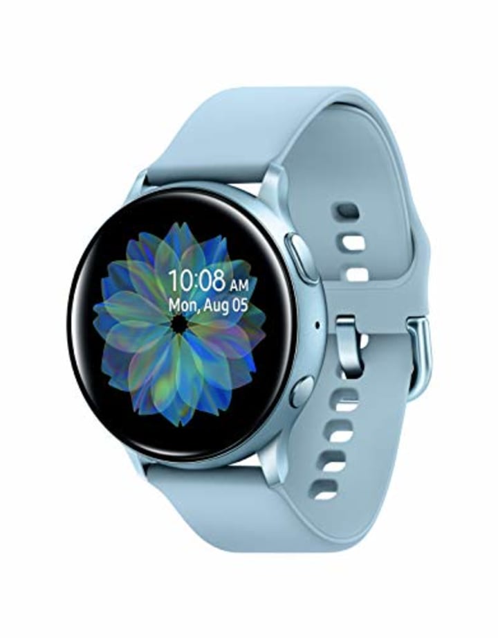 Samsung Galaxy Watch Active2  w/ enhanced sleep tracking analysis, auto workout tracking, and pace coaching (40mm), Cloud Silver - US Version with Warranty