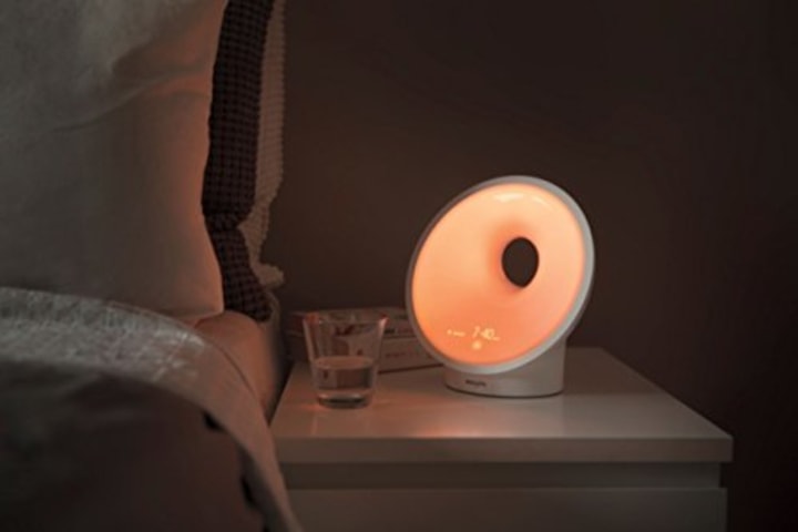 Philips Smartsleep Sleep &amp; Wake-up Light Therapy Lamp, With Sunrise Alarm &amp; Sunset Fading Night Light, White (HF3650/60)