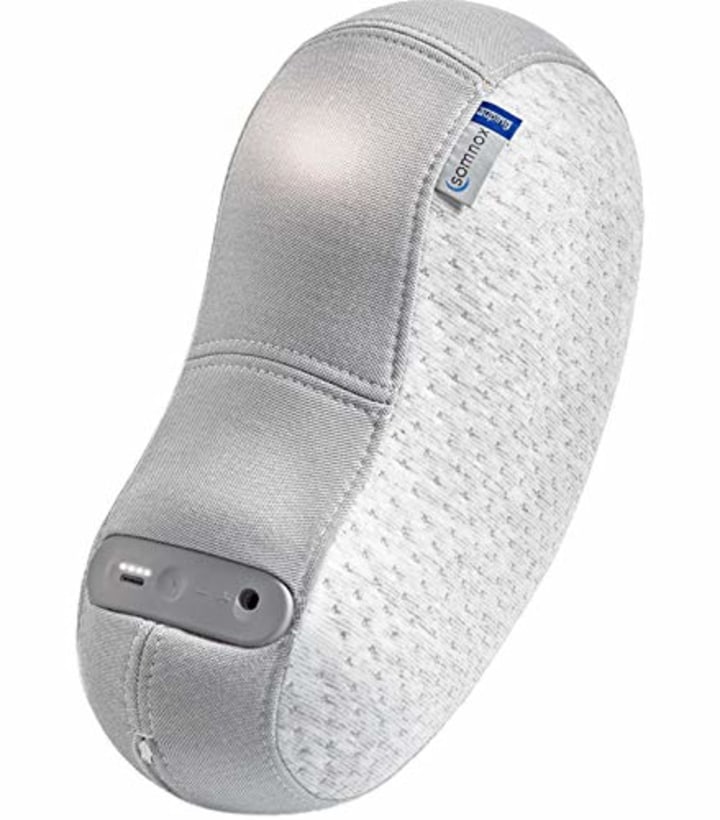 Somnox Sleep Robot - Robotic Stress Reliever and Sleep Aid with Washable Sleeve (Grey) - Compatible with iOS and Android, Equipped with Bluetooth Connectivity
