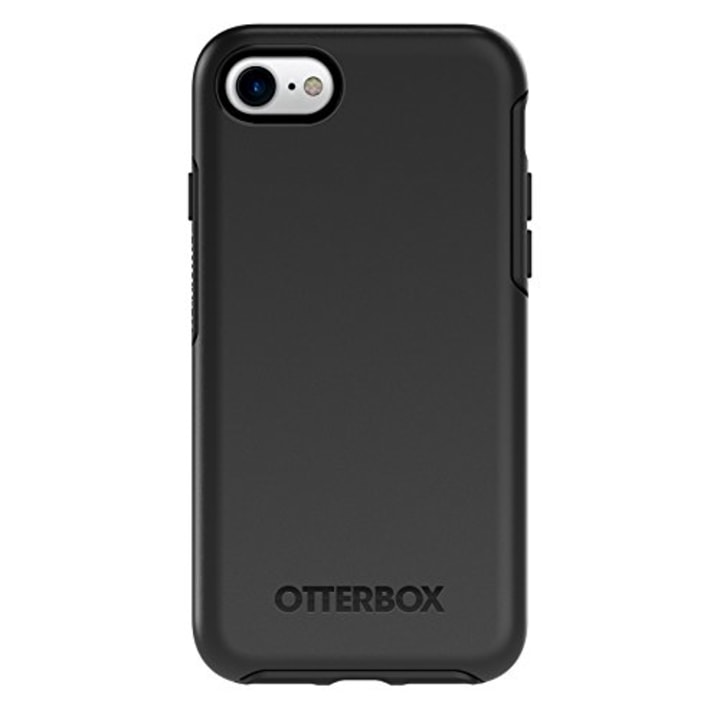 OtterBox SYMMETRY SERIES Case for iPhone 8 &amp; iPhone 7 (NOT Plus) - Retail Packaging - BLACK