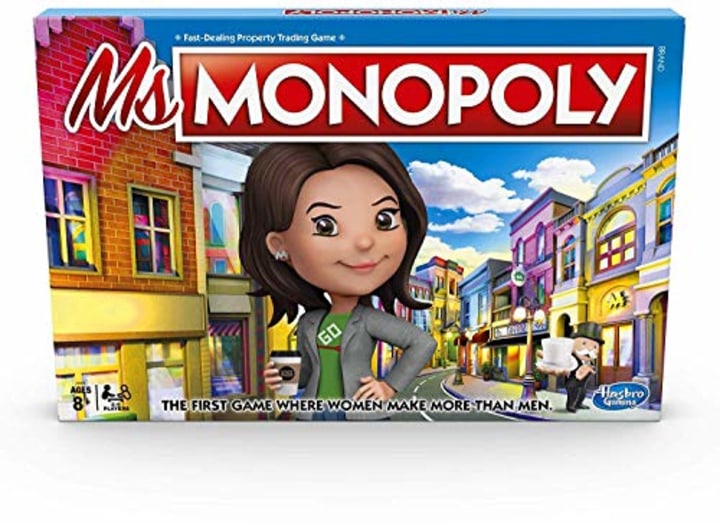 Monopoly Ms.Monopoly Board Game for Ages 8 &amp; Up