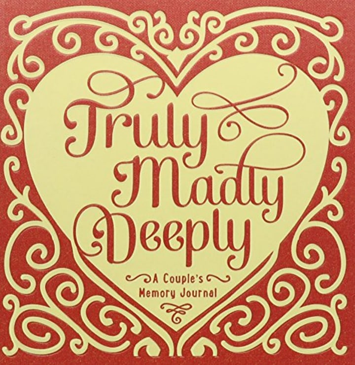Studio Oh! Couple&#039;s Guided Journal, Truly, Madly, Deeply