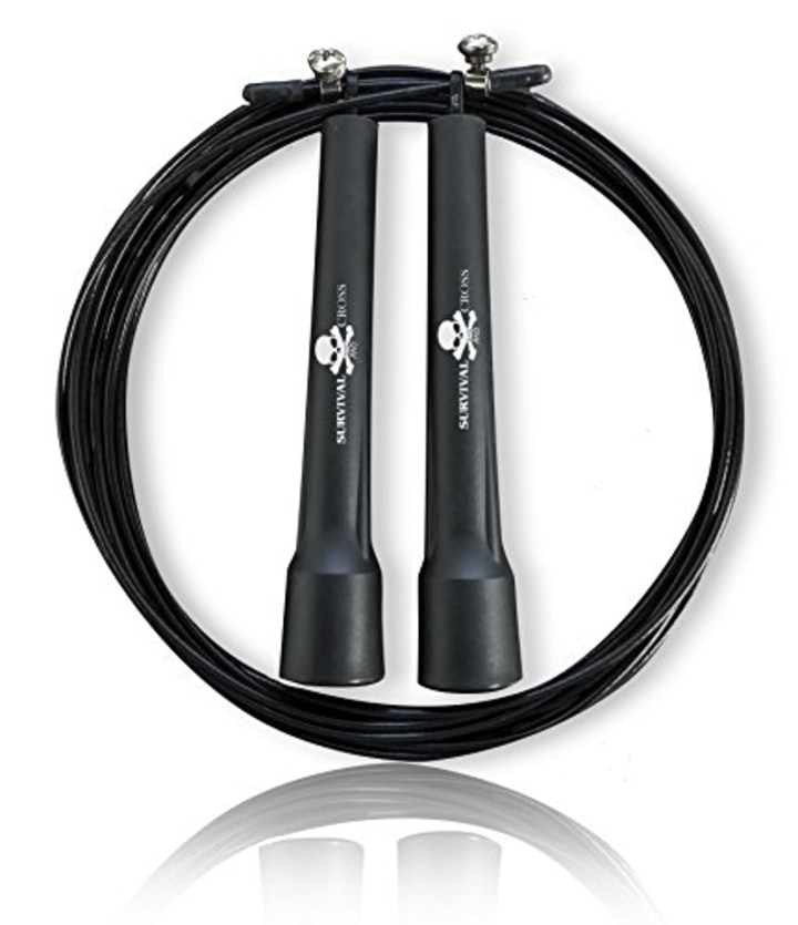 Survival and Cross Jump Rope - Boxing MMA Fitness Training - Speed Adjustable - Sold by FMS International