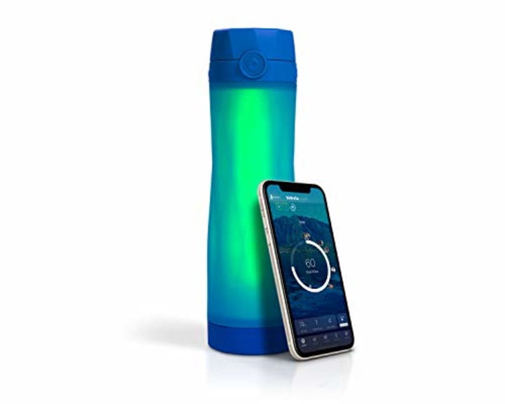 Hidrate Spark 3 Smart Water Bottle, Tracks Water Intake and Glows to Remind You to Stay Hydrated, BPA Free, 20 oz, Royal Blue