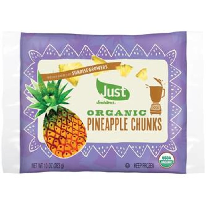 Just FreshDirect Organic Frozen Fruit, Pineapple Chunks