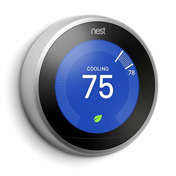 Google Nest Learning Thermostat- 3rd Generation- Stainless Steel