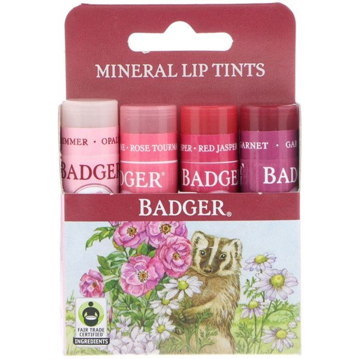Badger Mineral Lip Tints -- 4 Pack