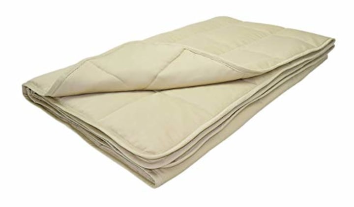 LUXOME Cooling Weighted Blanket for Adults with Integrated 300TC Bamboo Cover | 18-20 lbs | 60&quot;x80&quot; | Queen Size