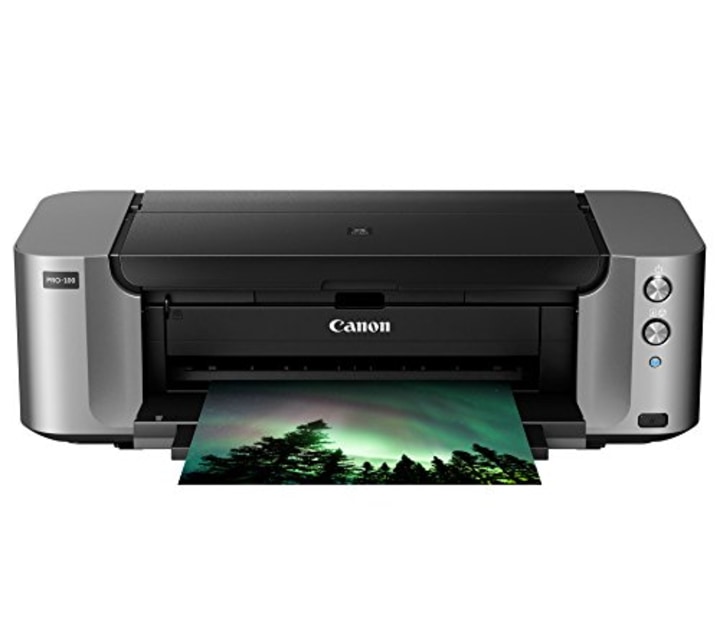 Canon Pixma Pro-100 Wireless Color Professional Inkjet Printer with Airprint and Mobile Device Printing (6228B002)