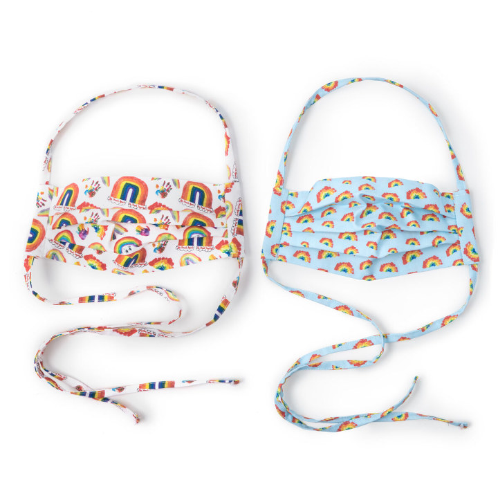 Rainbow Face Coverings Set of 2