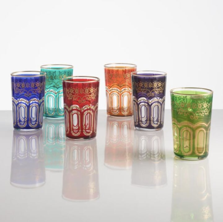 Moroccan/Algerian Tea Glasses, Set of 6