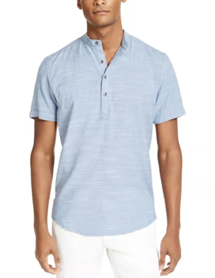INC Men's Short Sleeve Shirt