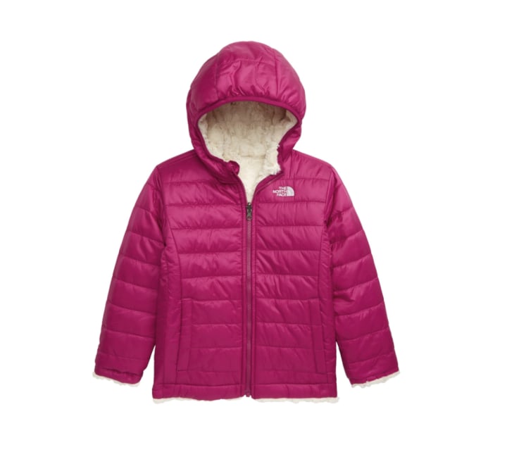The North Face Mossbud Swirl Reversible Water Repellent Hooded Jacket