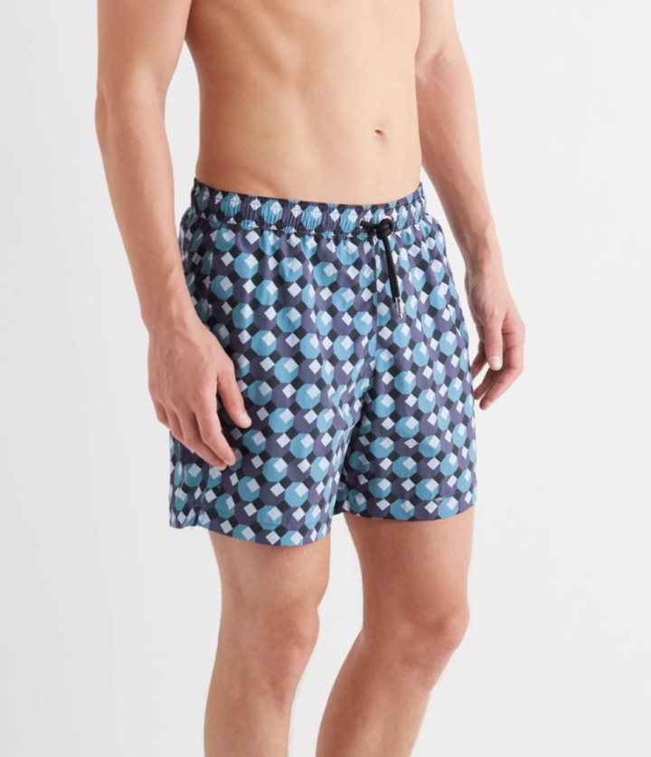 Mr. P Printed Shell Swim Shorts