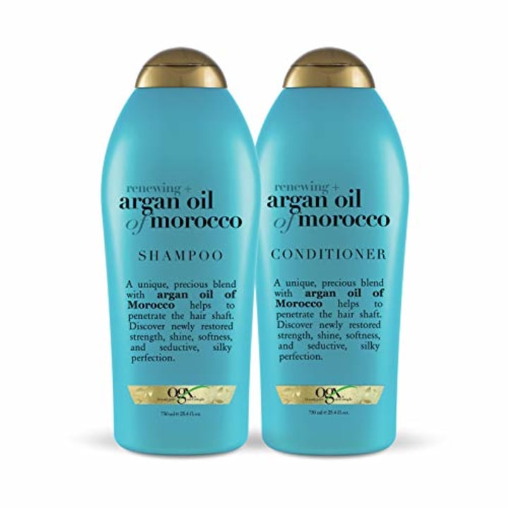 OGX Renewing + Argan Oil of Morocco Shampoo. Billie's floof shampoo and other hair care products to consider.