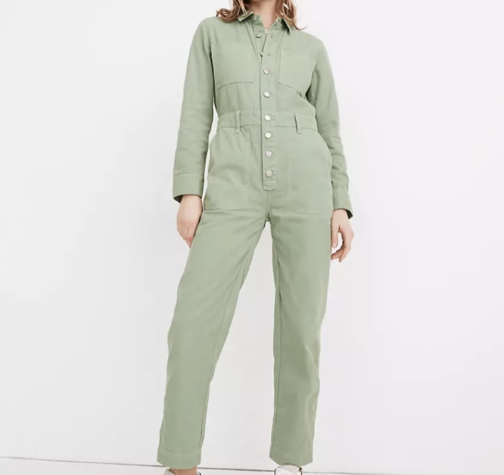Madewell Garment-Dyed Relaxed Coverall Jumpsuit. New and notable launches this week.