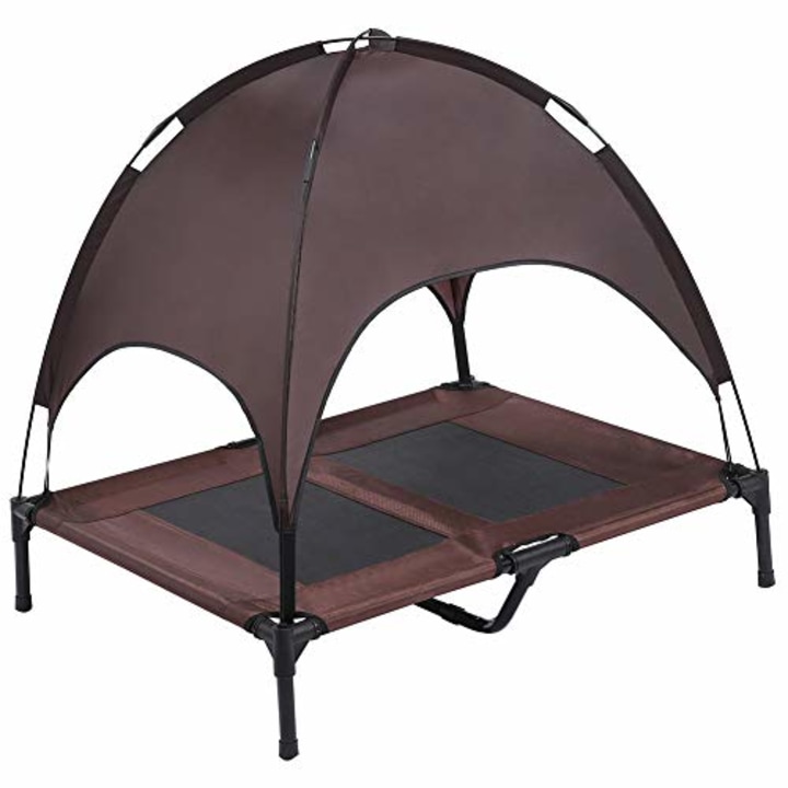 Superjare Outdoor Dog Bed with Canopy. Best outdoor dog beds in 2021.