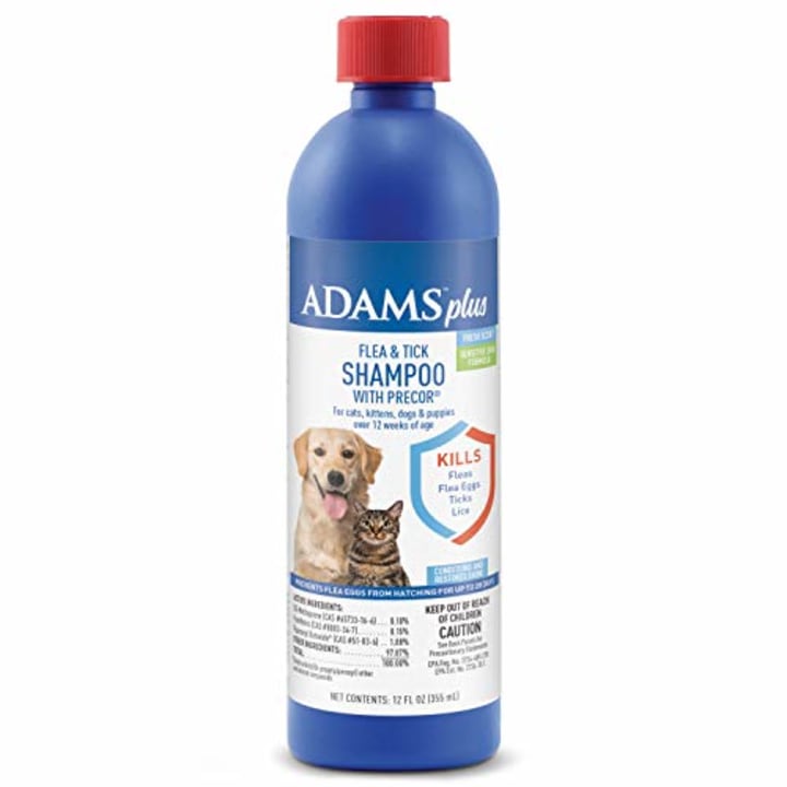 Adams Plus Flea &amp; Tick Shampoo with Precor 12 Ounces. How to get rid of fleas.