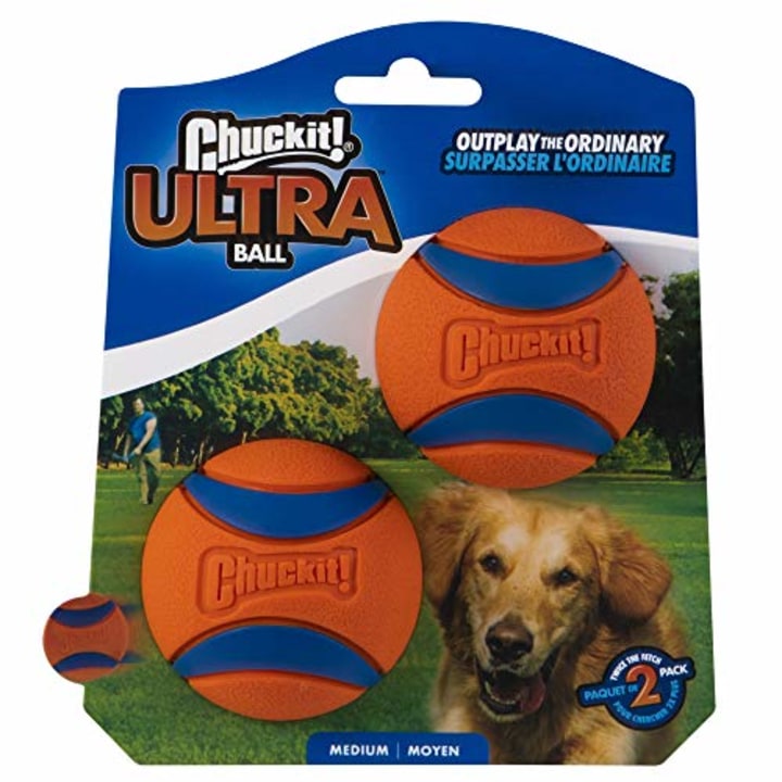 ChuckIt! Ultra Ball, Medium (2.5 Inch) 2 Pack. Best National Pet Day Gifts 2021.