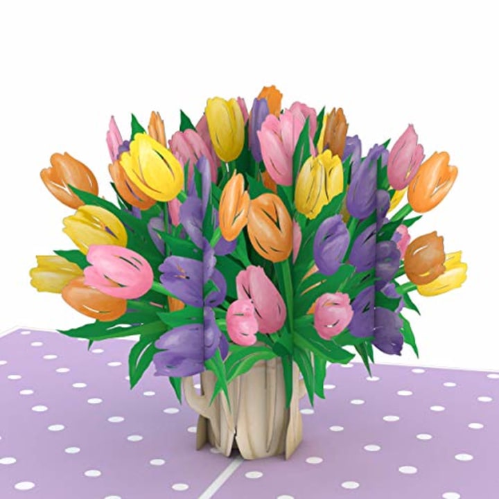 LovePop Tulips 3D Card. Best Mother's Day cards in 2021.
