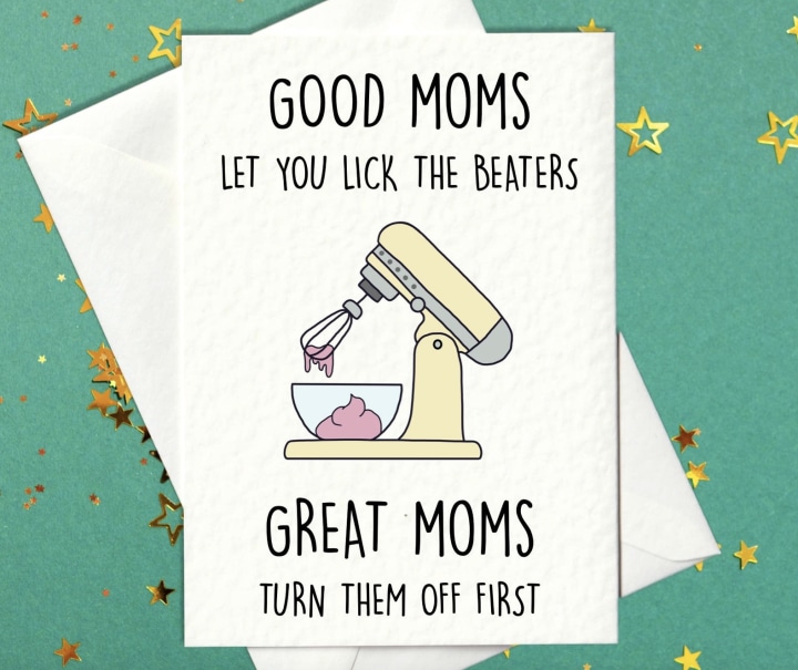 Prickly Cards Baking-Themed Mother's Day Card. Best Mother's Day cards in 2021.