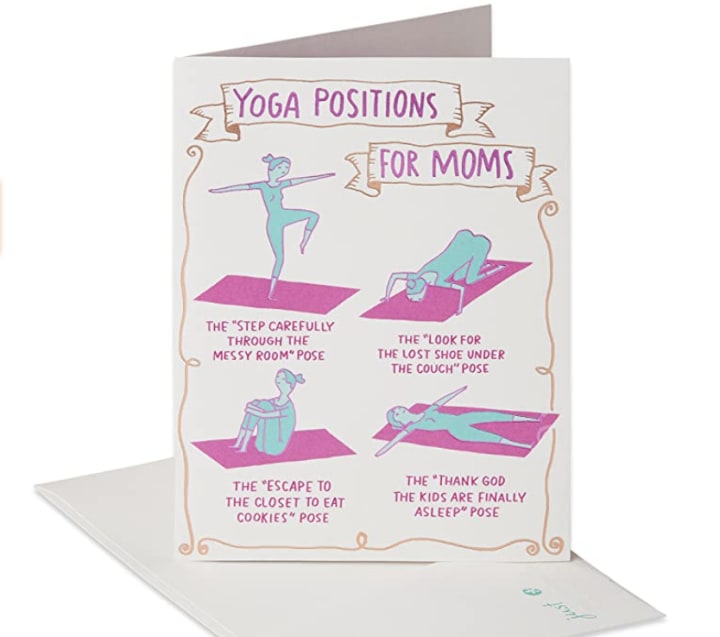 American Greetings Yoga Mother's Day Card. Best Mother's Day cards in 2021.
