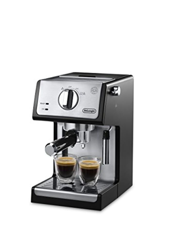 DeLonghi Stainless Steel Espresso and Cappuccino Machine. Best Mother's Day gifts from Wayfair's Way Day sale 2021.