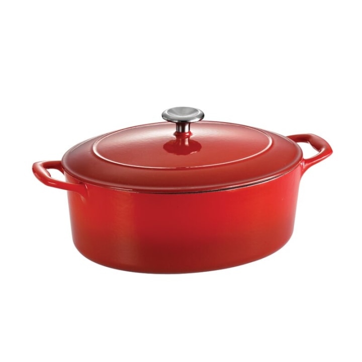 Tramontina Gourmet Cast Iron Oval Dutch Oven. Best Mother's Day gifts from Wayfair's Way Day sale 2021.