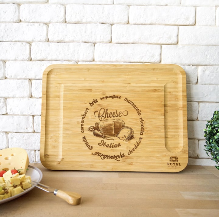 Royal Craft Wood Bamboo Cheese Board