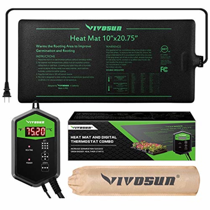 Vivosun Seedling Heat Mat and Digital Thermostat Combo Set