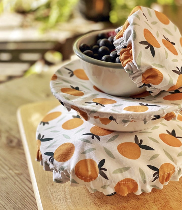 Washable Fabric Bowl Covers