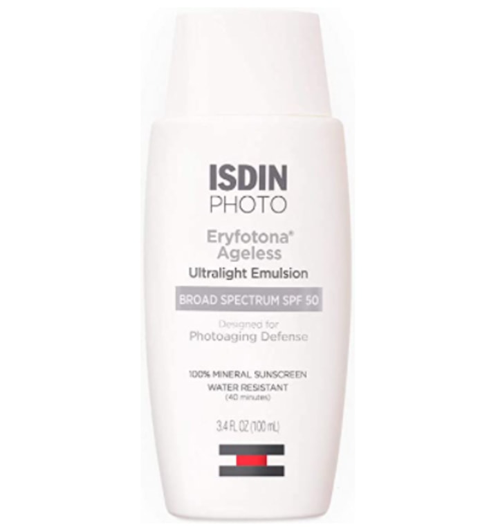 ISDIN Eryfotona Ageless Tinted Mineral Sunscreen. Best Mineral Sunscreens of 2021.