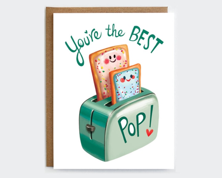 Youre the best Pop Fathers Day Card. Best Father's Day Cards 2021.